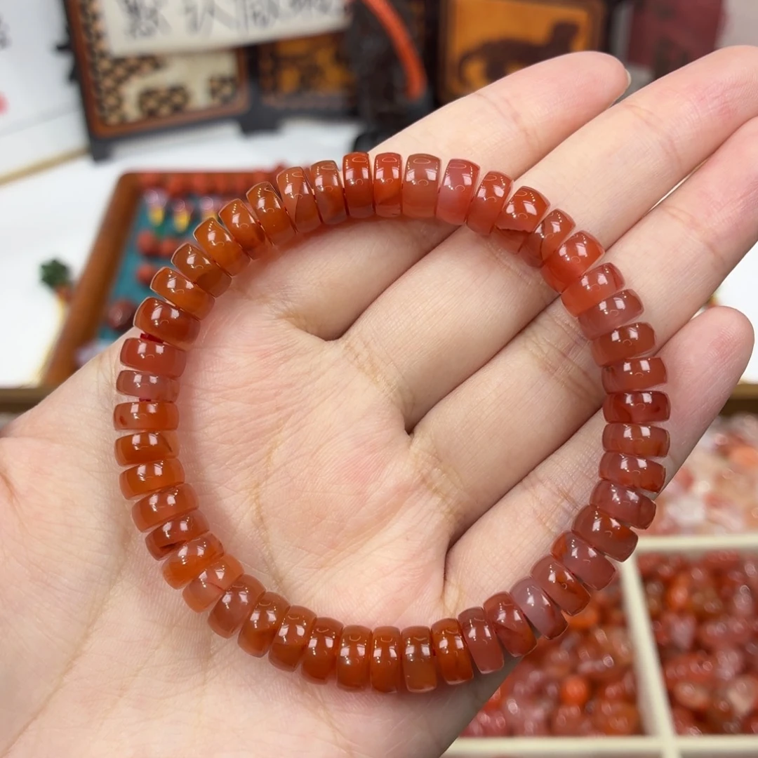 南红玛瑙未镶嵌配饰南红药片手串