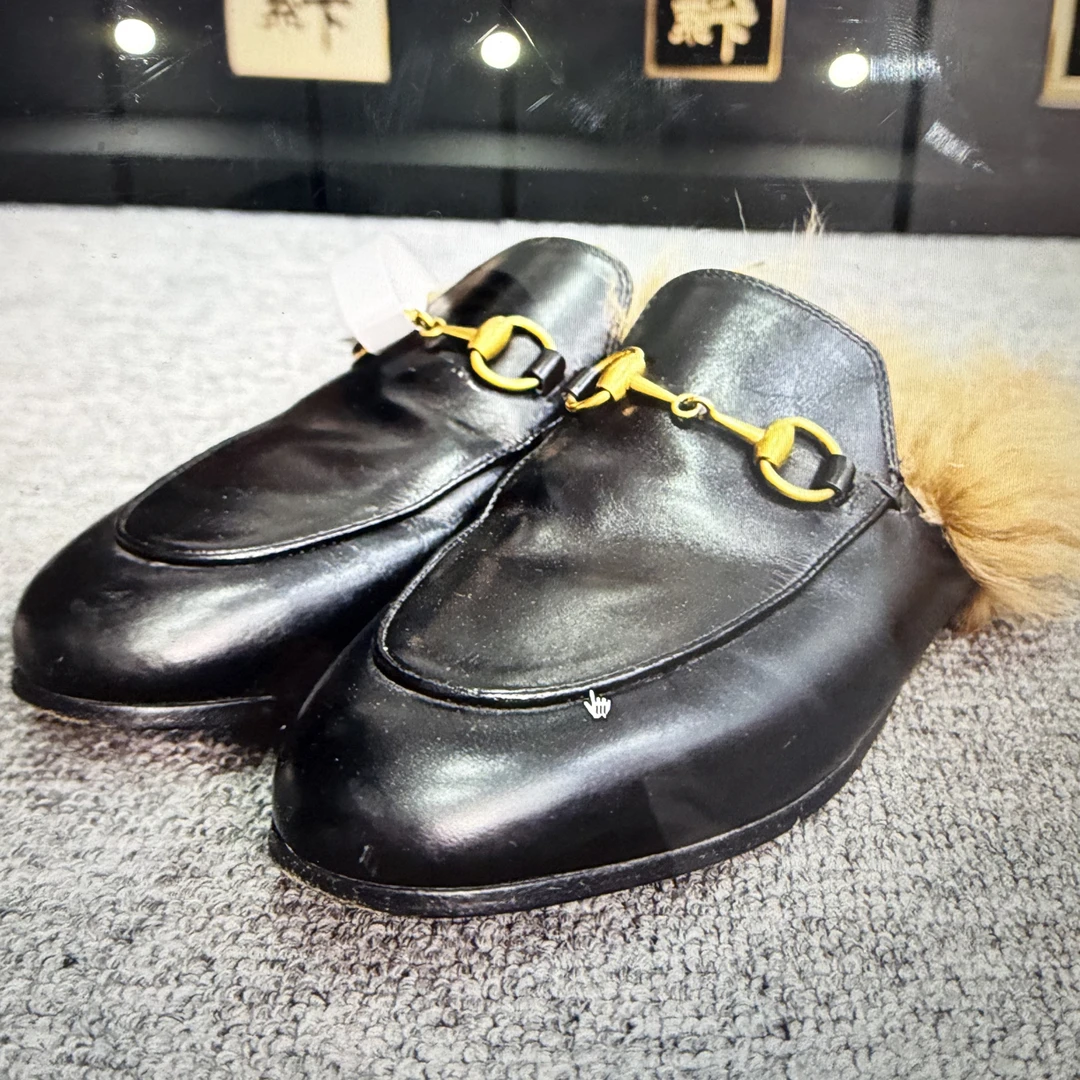 95新 Alexander McQueen/亚历山大·麦昆 古驰拖鞋不退换