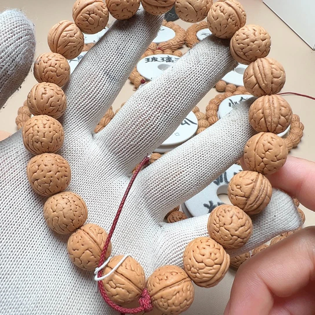 手串桃核1.4小脑纹