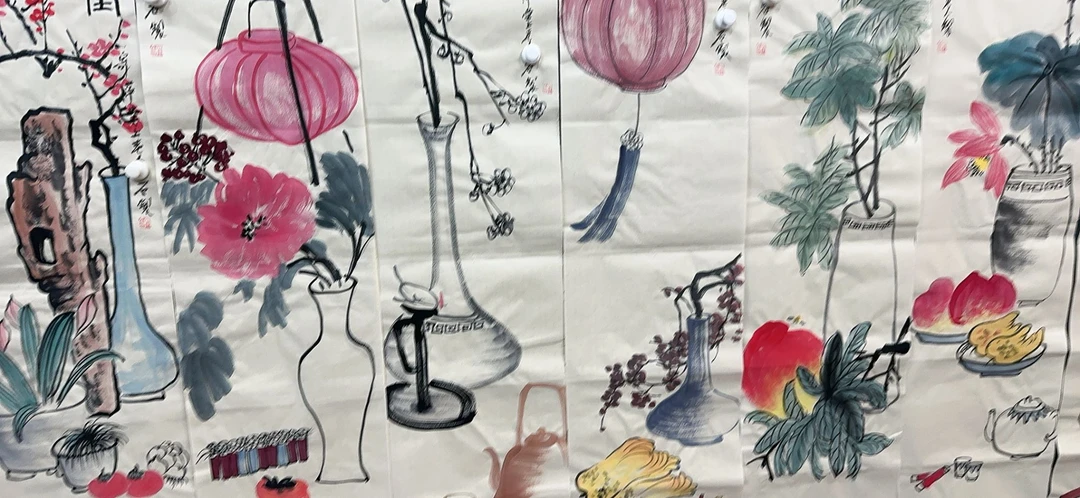 【梓丽】精品八条屏装饰画通用链接