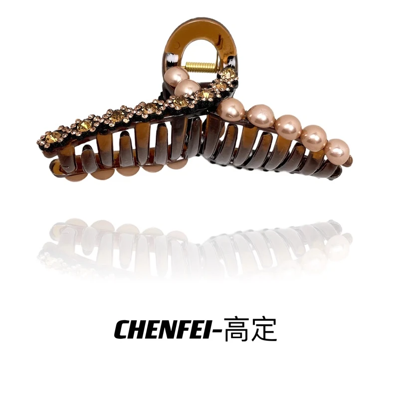 A约11cm新款高级感韩版轻奢女抓夹轻奢潮流鲨鱼夹盘发夹发卡1294