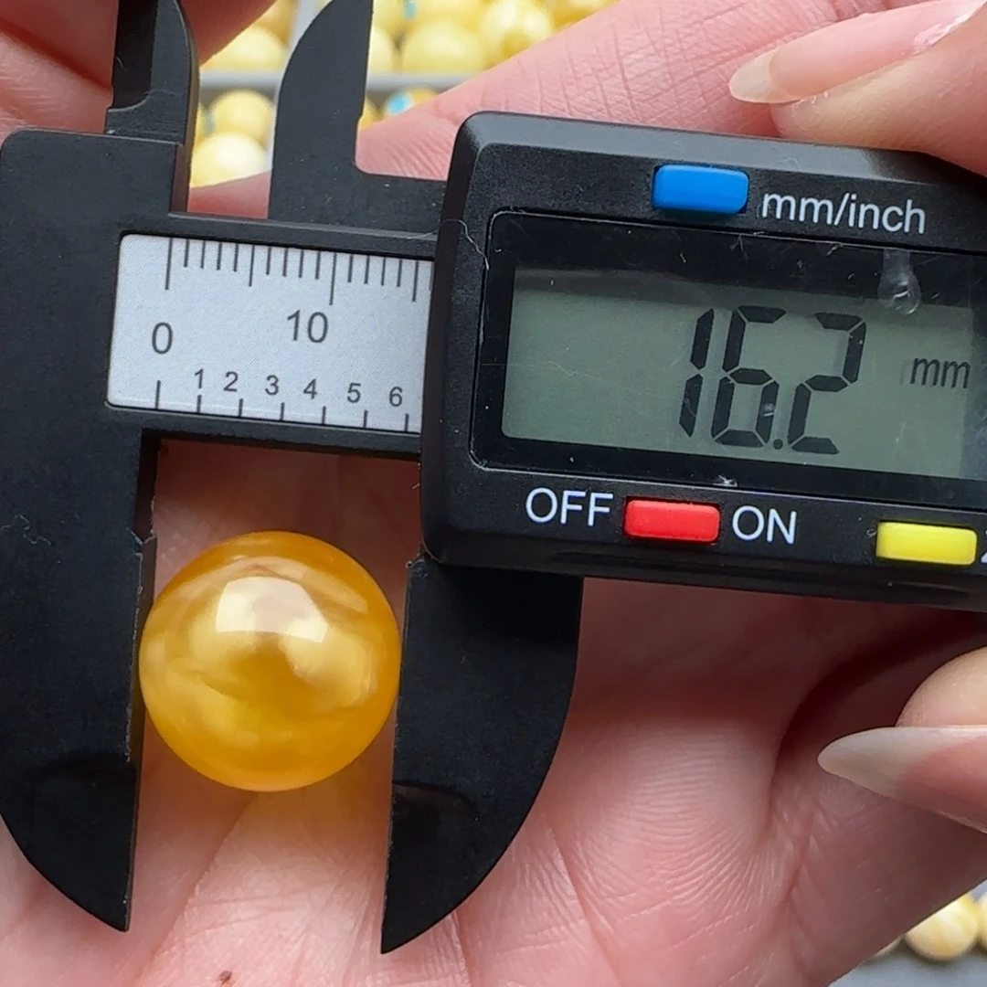 蜜蜡未镶嵌裸石焦皮料橘红妖花珠子