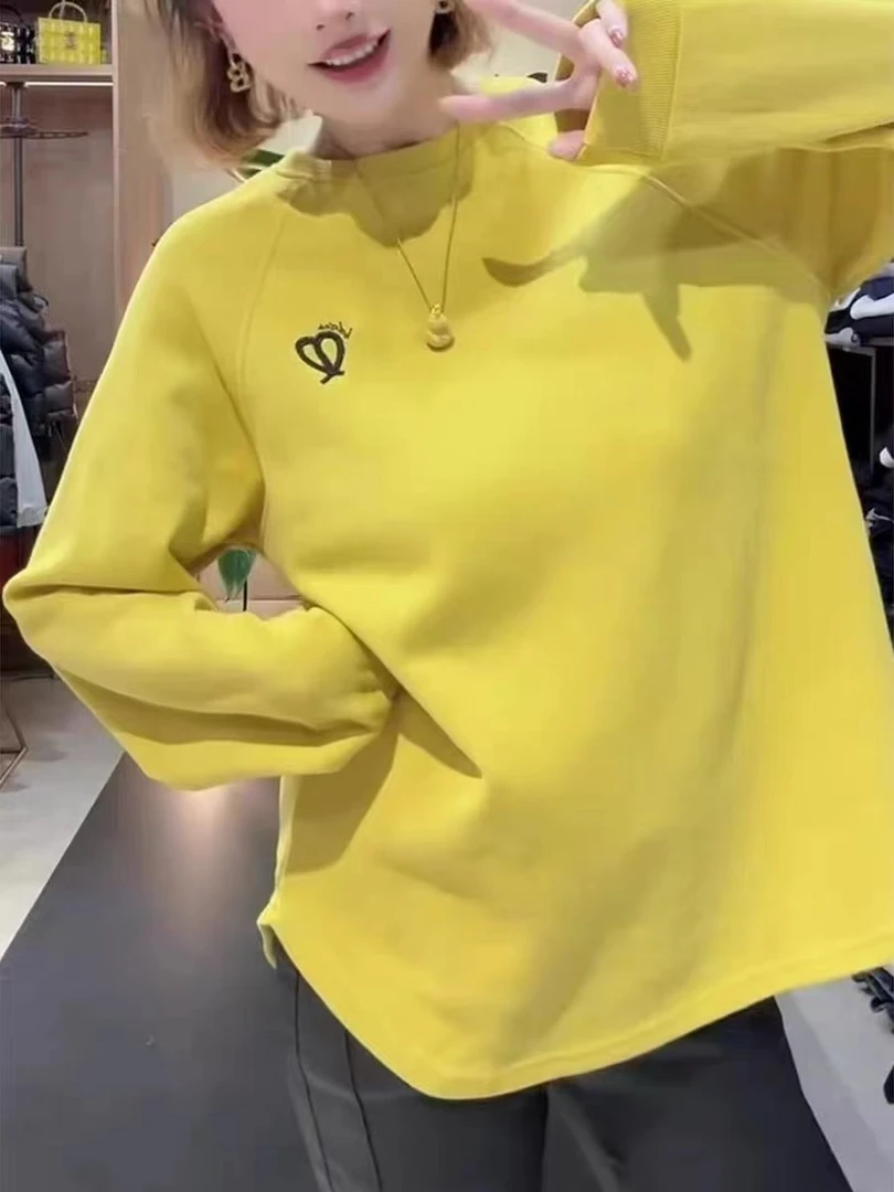 8663宠粉福利爱心刺绣加绒卫衣