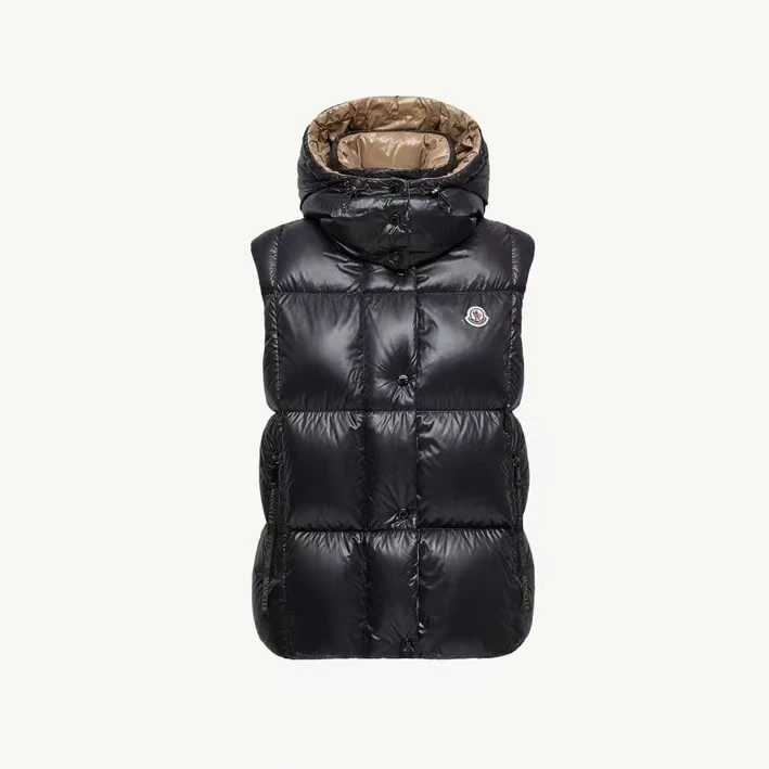 未使用 MONCLER 盟可睐25年Luzule女士宽松羽绒风帽马甲