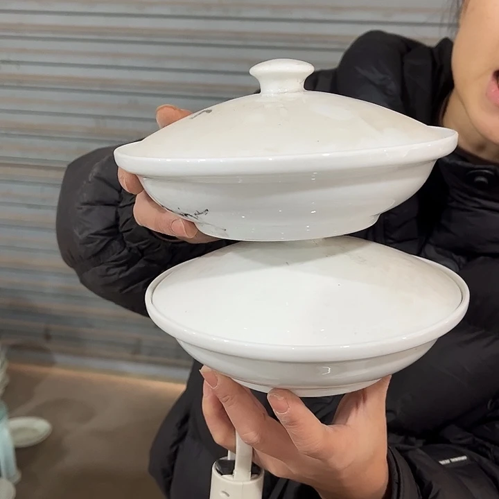 瓷片合器7英寸两个，微瑕包邮