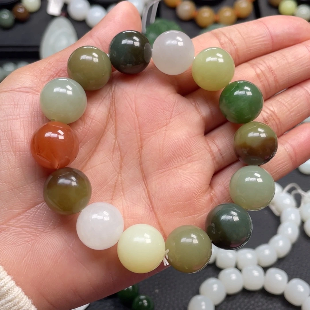 和田玉未镶嵌手链