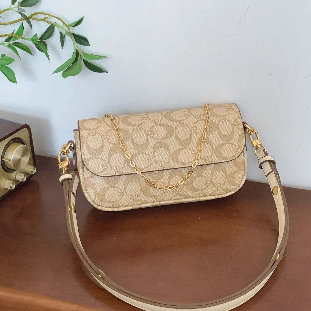 2025夏季新款小众时尚百搭麻将包单肩斜挎法棍包1003