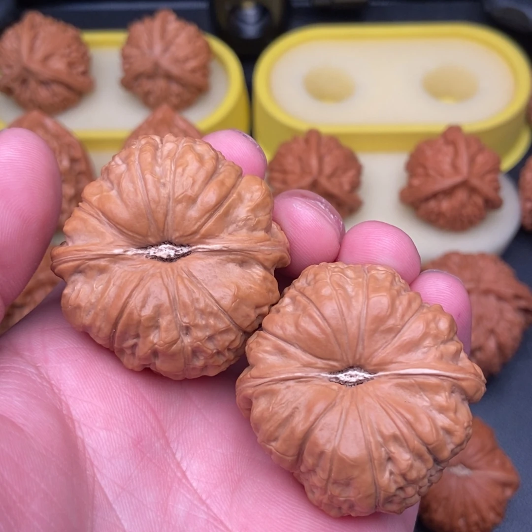 文玩核桃把件凹底南瓜41