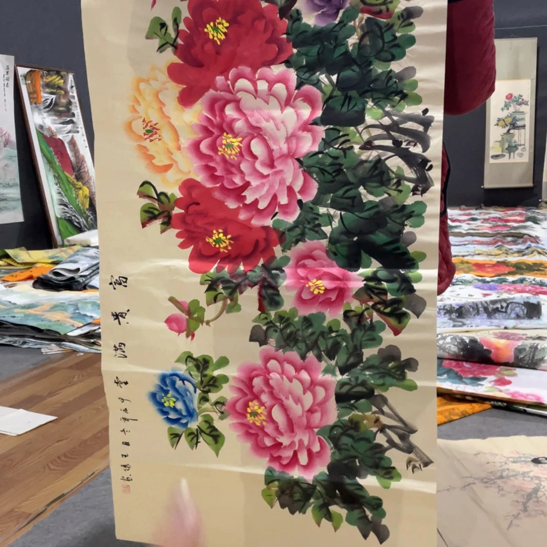 国画国画作品画心一张