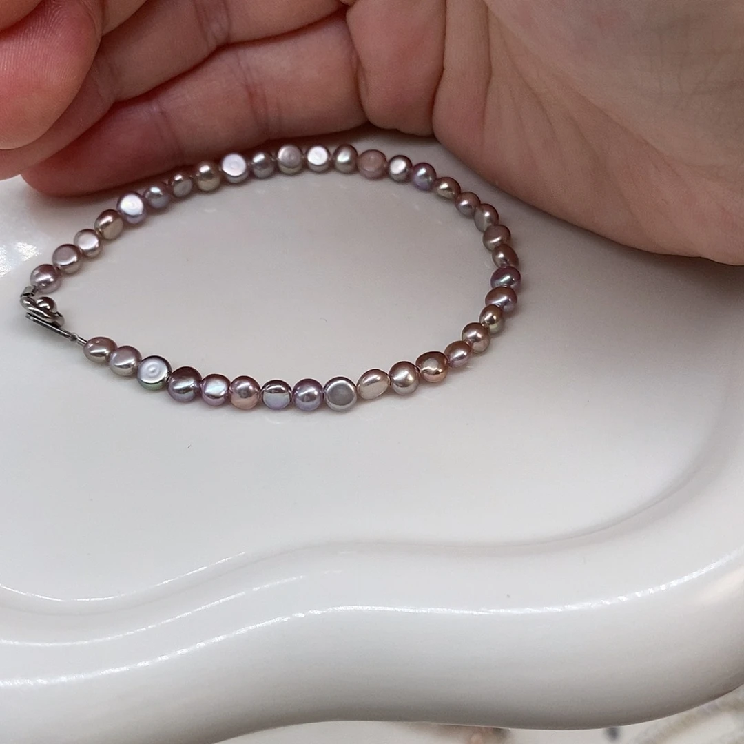 淡水珍珠颈饰银S925镶嵌