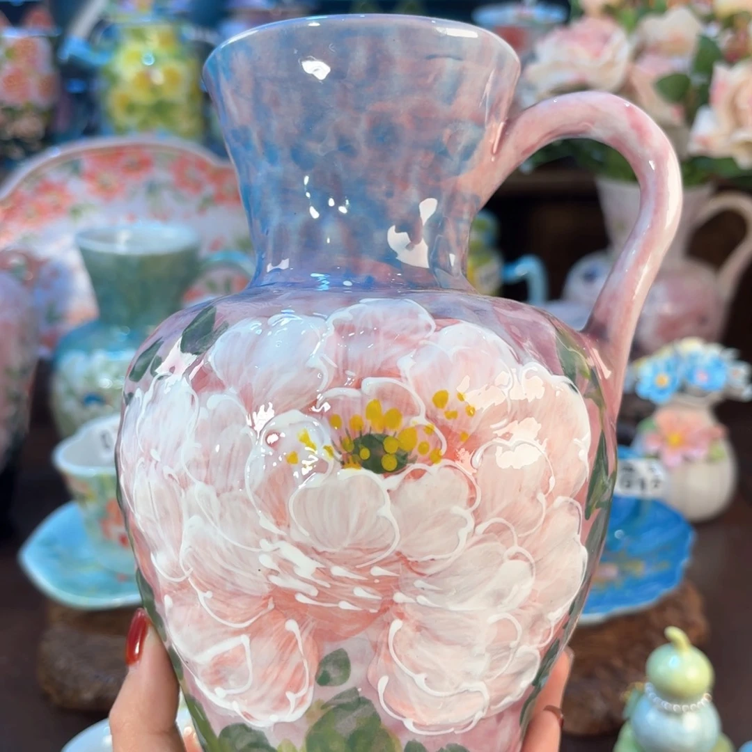 景德镇手绘高温釉下彩陶瓷茶具