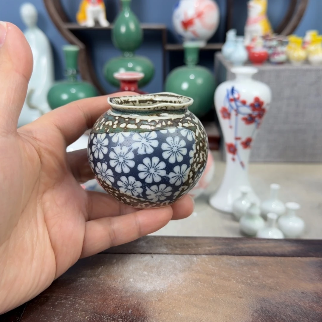 陶瓷手工小花器摆件