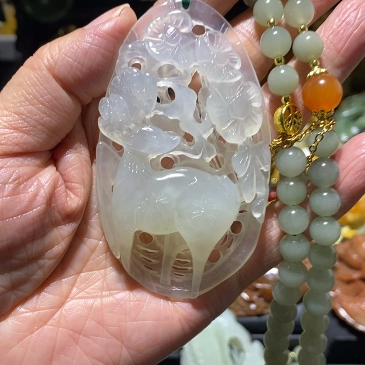 岫玉岫玉吊坠未镶嵌
