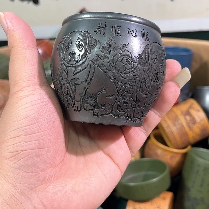 茶杯紫砂全手工紫砂主人杯