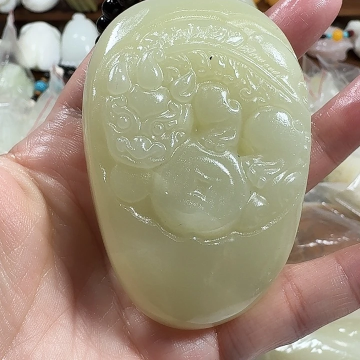 香***红砖雕石头手把件不退不换