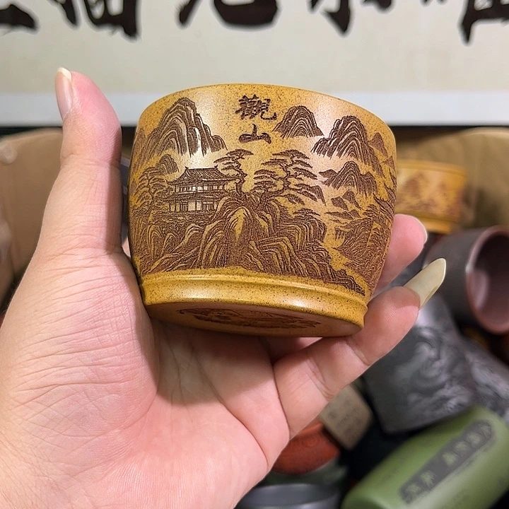 茶杯紫砂全手工紫砂主人杯