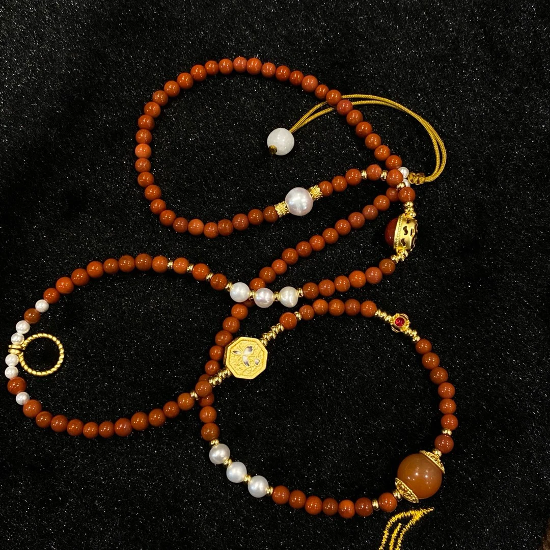 非金属仿珍珠项链 DIY手工珠珠长款配链