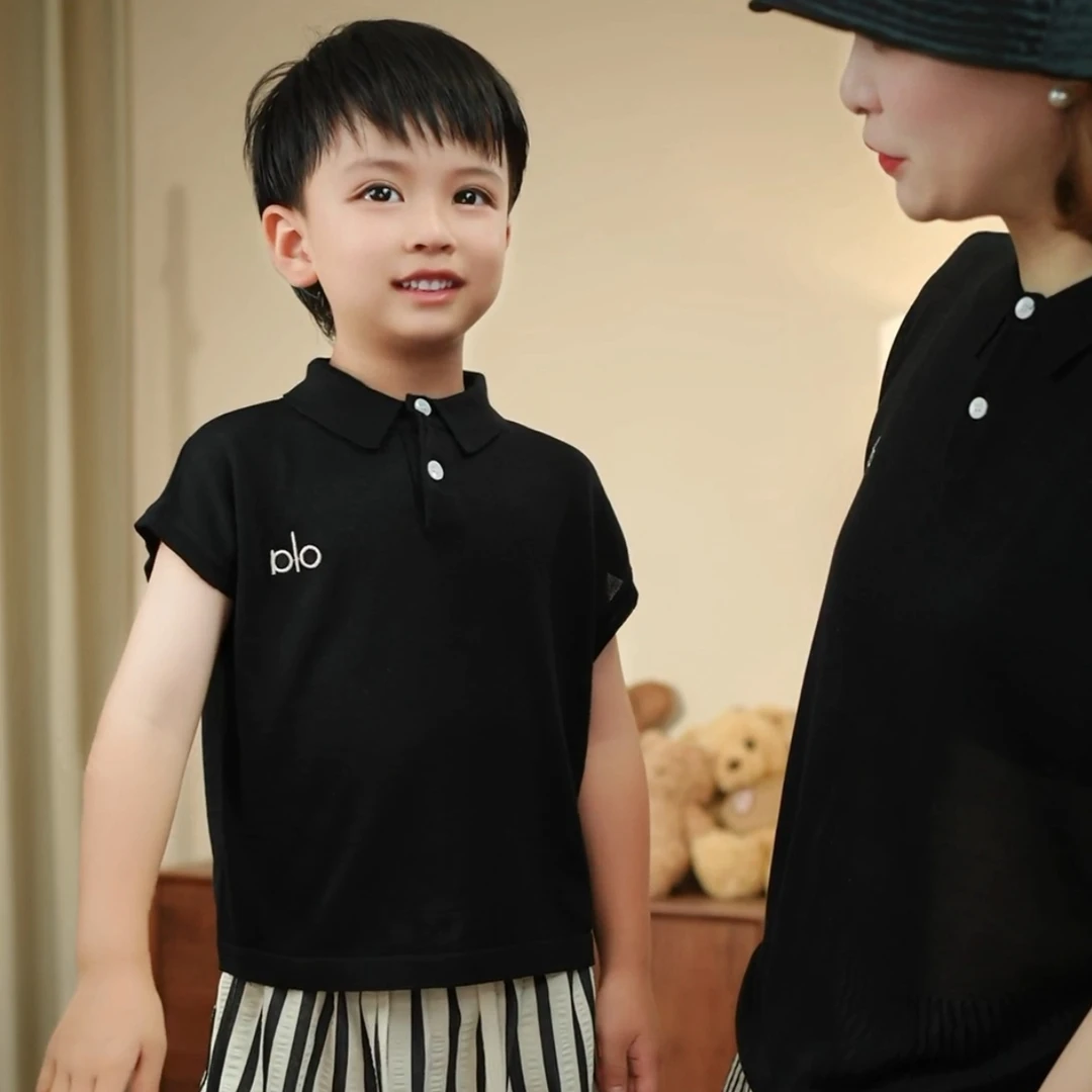 2025夏季短袖透气宽松型儿童针织休闲时尚夏款Polo韩版男童百搭