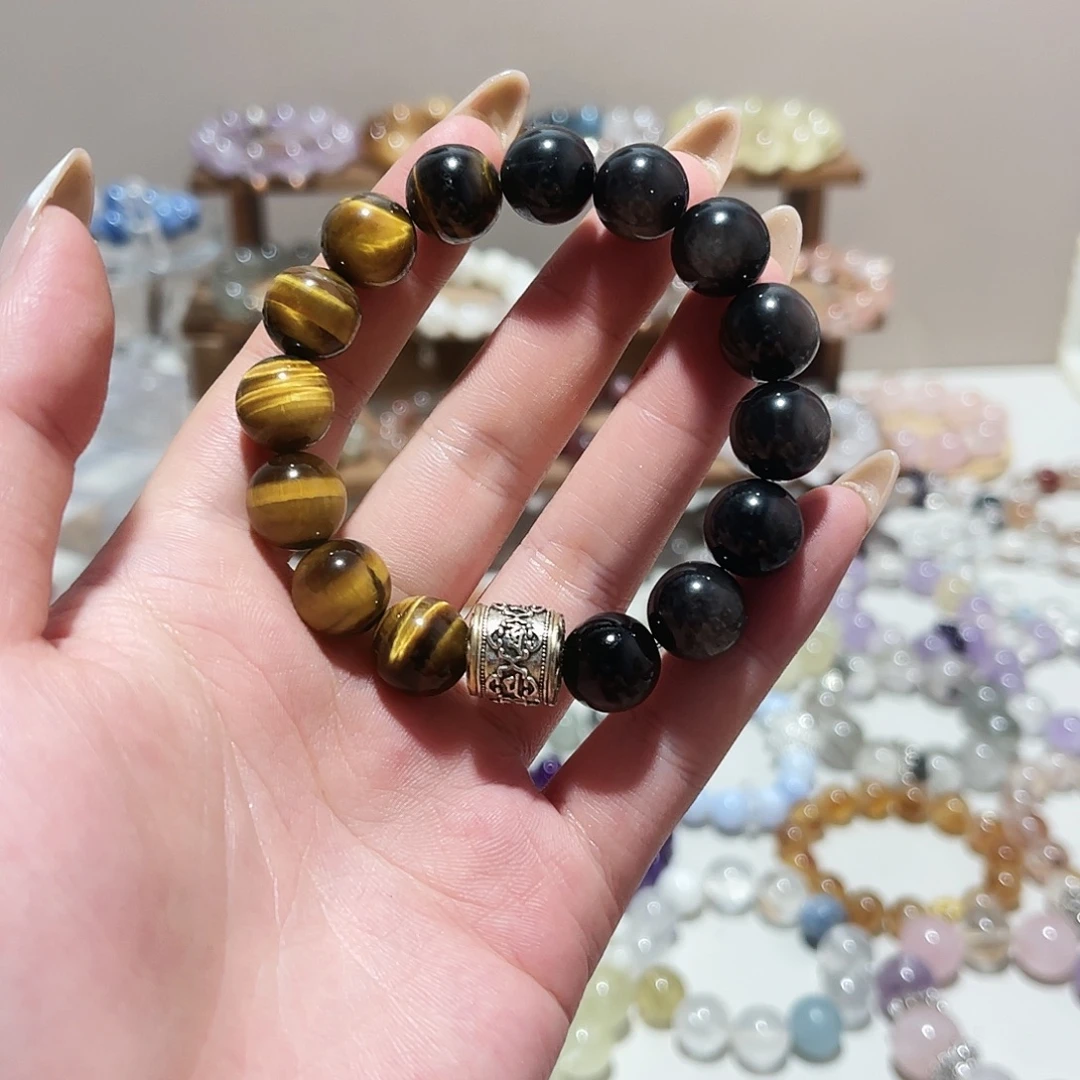 未镶嵌手链水晶虎眼石