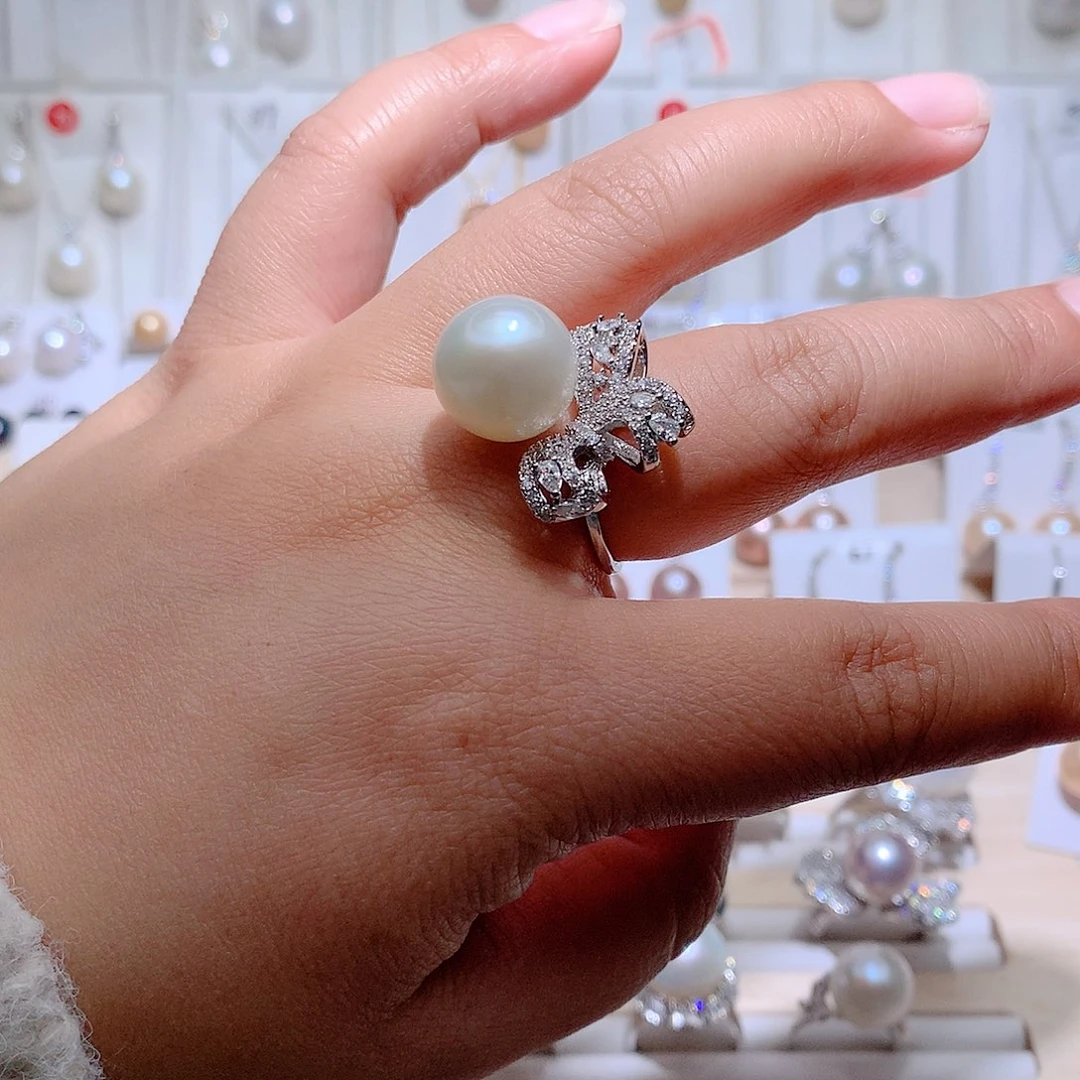 戒指淡水珍珠未镶嵌CC13.5mm