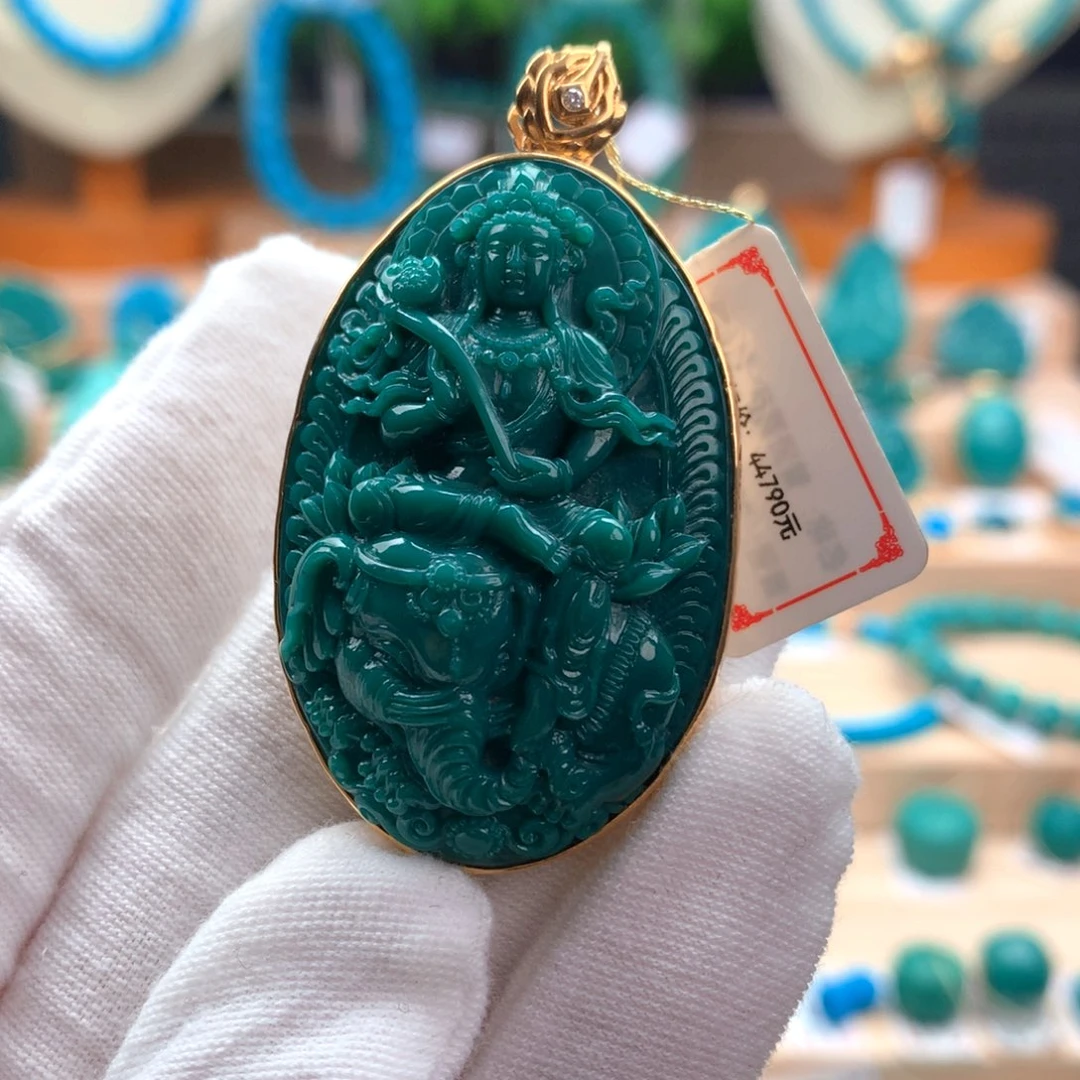 未镶嵌绿松石珠宝奇石奔****奔