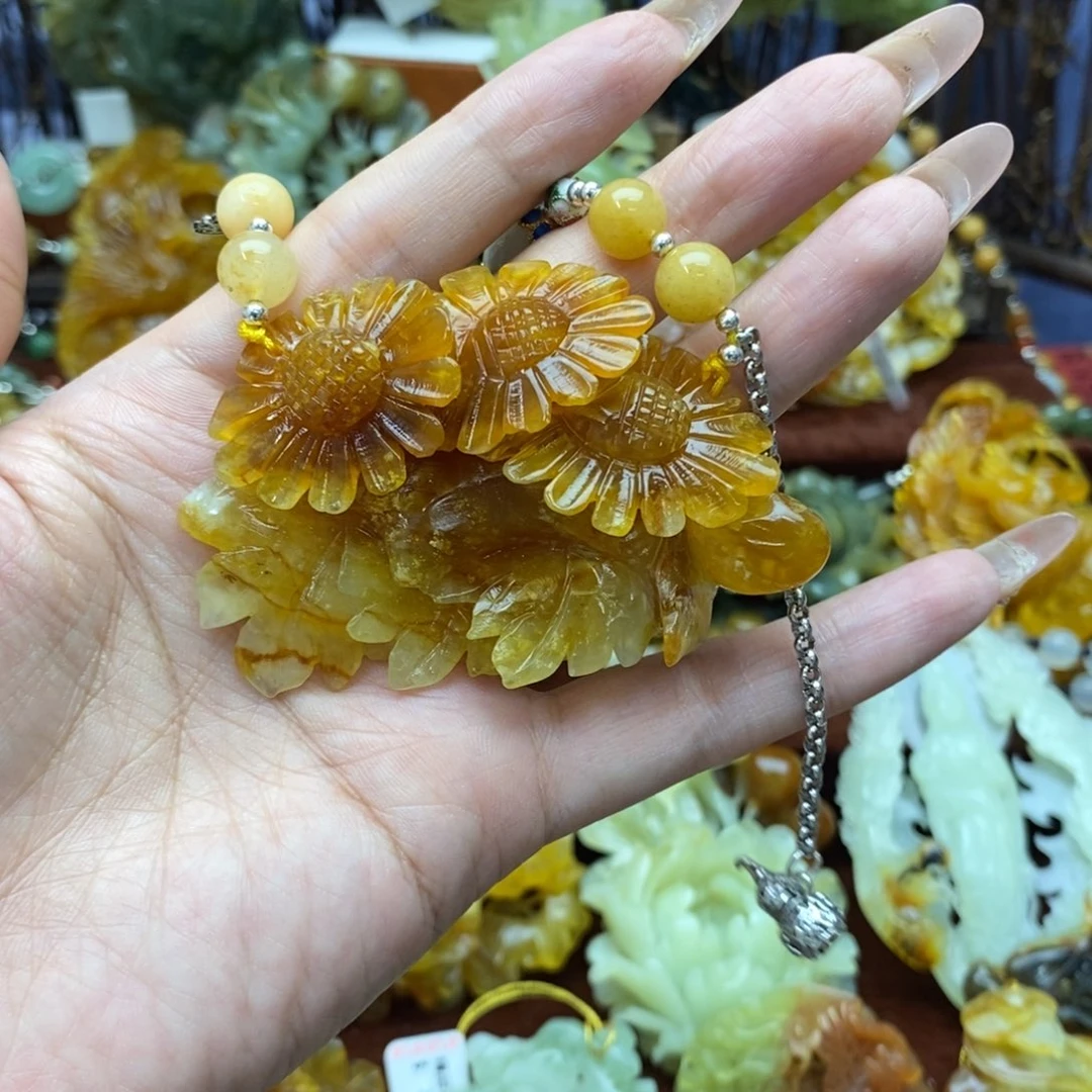 蛇纹石玉未镶嵌项链