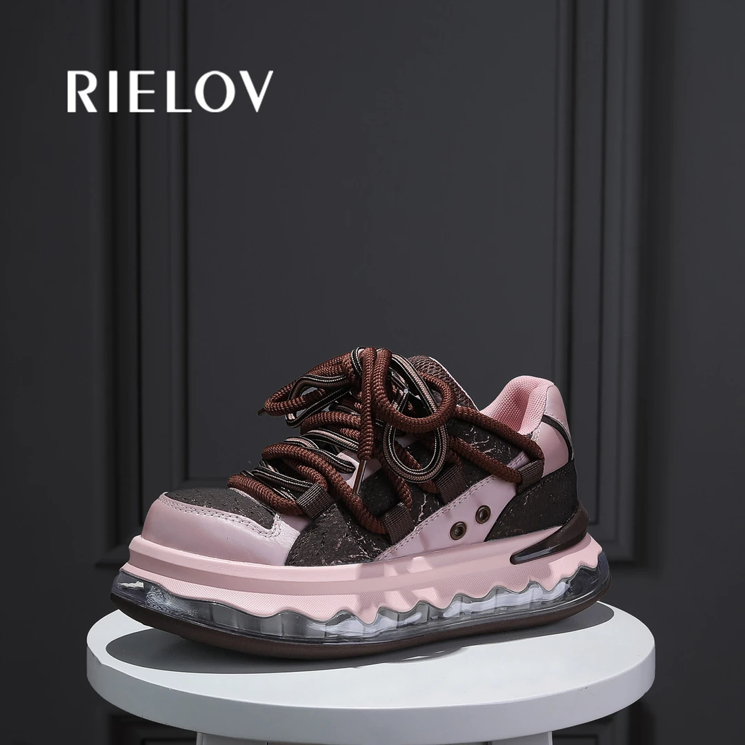 RIELOV【丽丽】增高6cm时尚潮流百搭女士休闲鞋2069-17