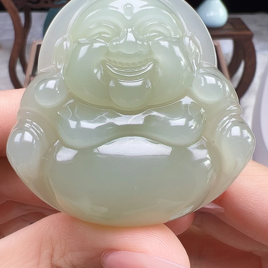吊坠(赠链)足金镶嵌和田玉
