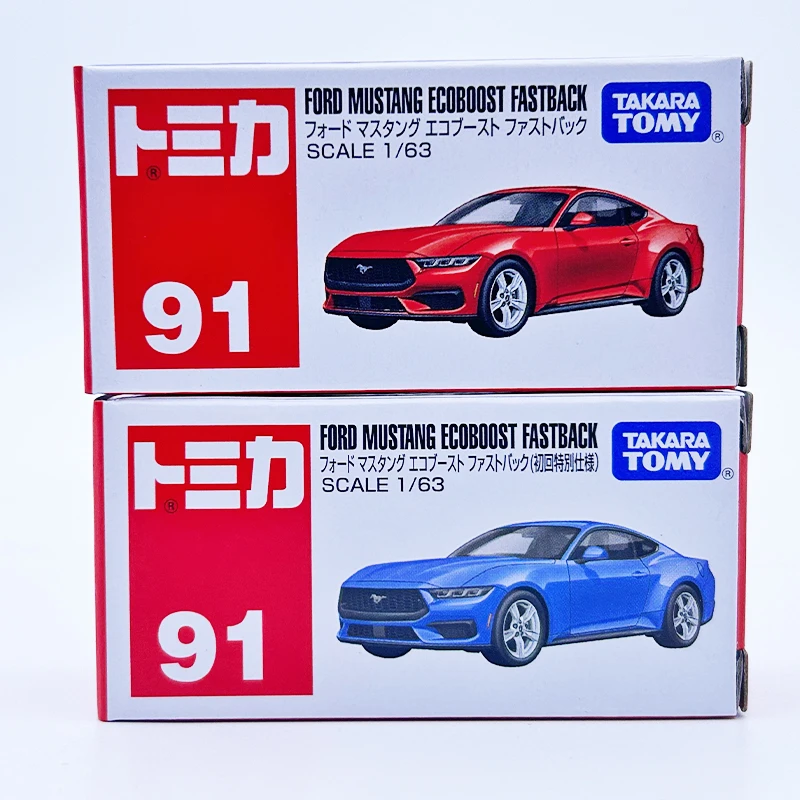 TOMY多美卡tomica合金模型玩具91号福特野马EC0BOOST