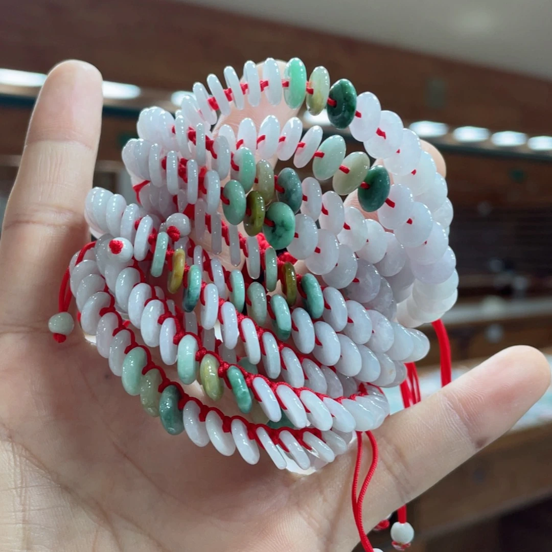 翡翠手链未镶嵌多样性发一件