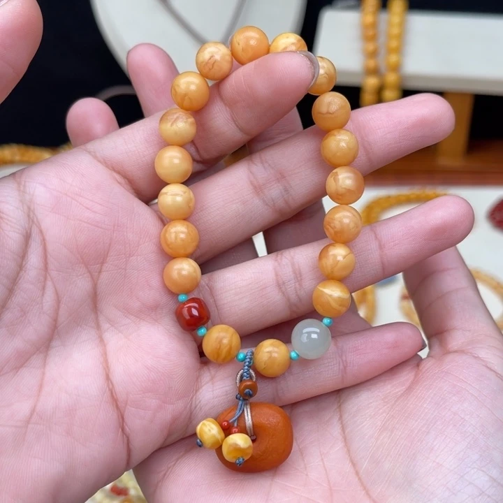 蜜蜡未镶嵌手链蜜蜡