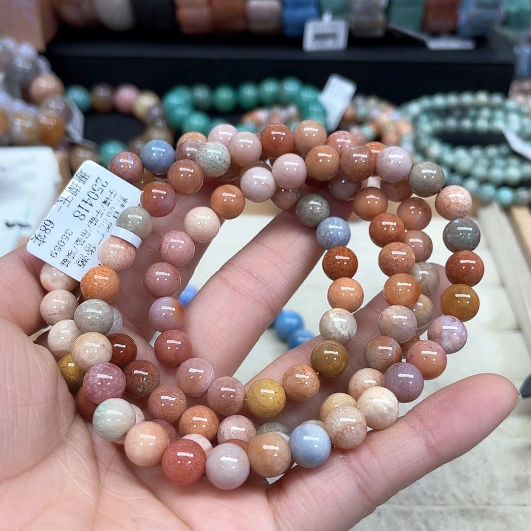 硅化珊瑚（珊瑚玉）手串未镶嵌162