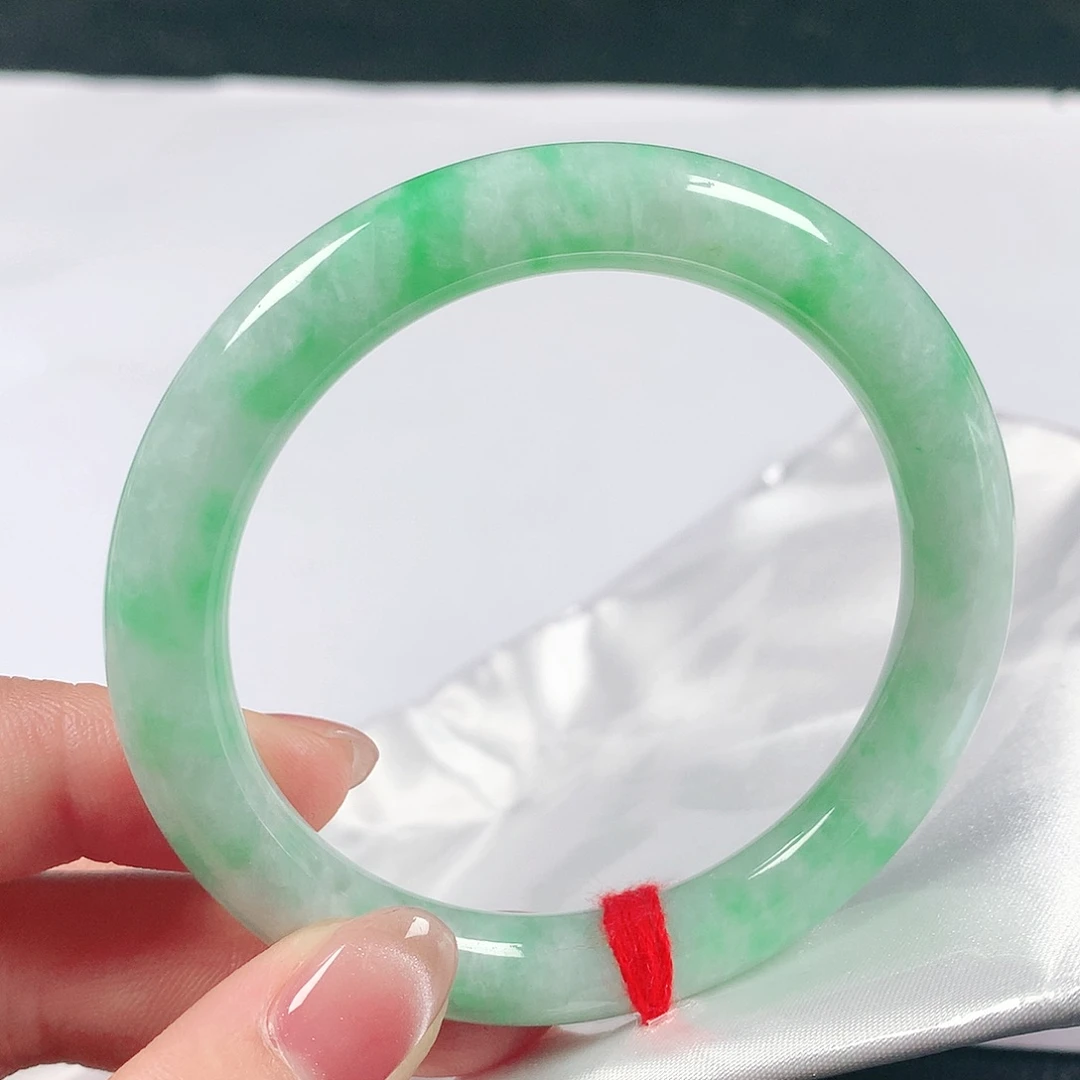 翡翠手镯未镶嵌54圈圆2055