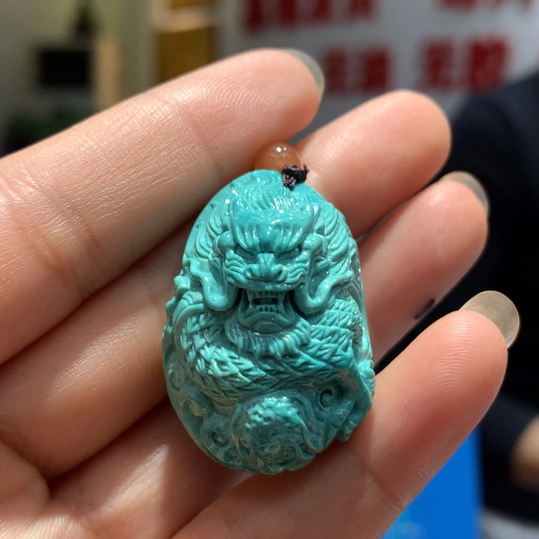 未镶嵌绿松石吊坠