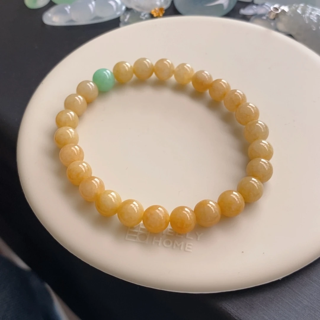 翡翠未镶嵌手链卡7.1