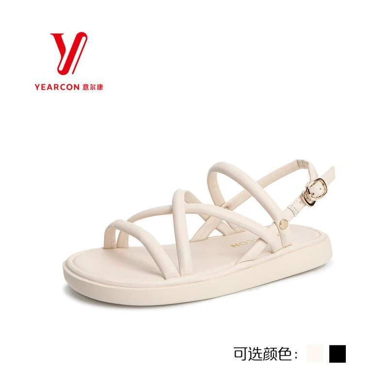 意尔康女凉鞋软底舒适仙女风百搭休闲夏季33662U