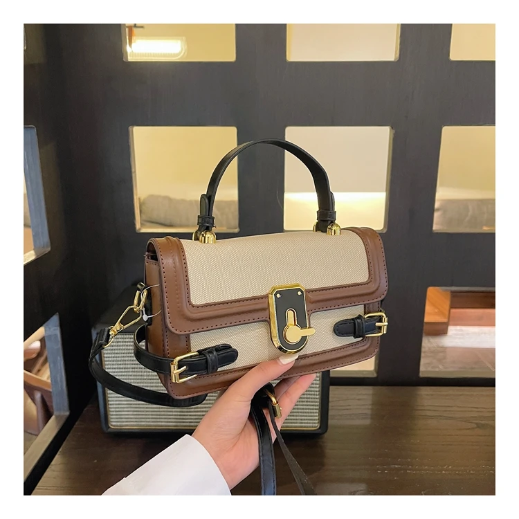 新款女士小众气质经典休闲手提包时尚潮流爆款百搭单肩包6270XH