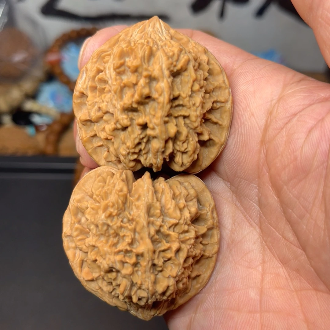 文玩核桃吊坠44全品无修百花山