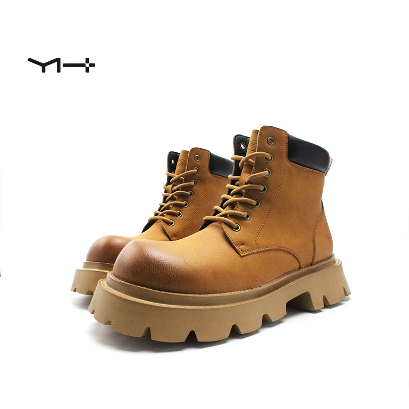 250311秋冬新款厚底增高5公分轻便舒适系带工装风马丁靴机车靴男