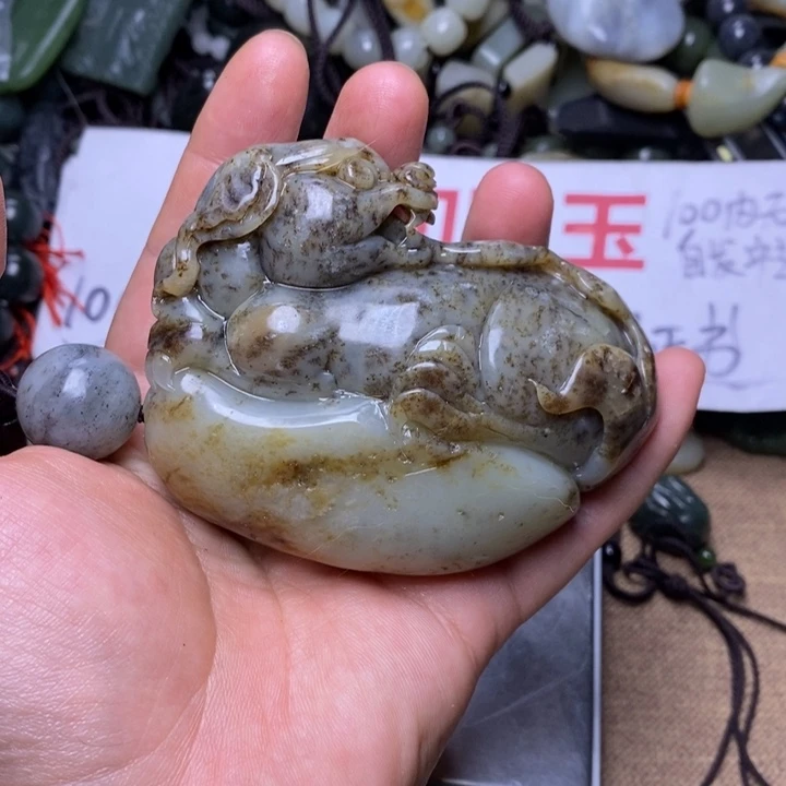 和田玉未镶嵌挂件m***杨