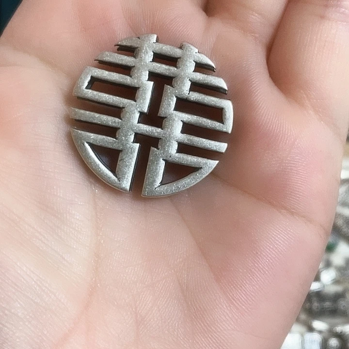 吊坠足银足银双喜吊坠