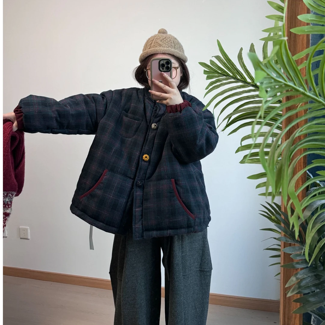 编码拍这里】壹壹家休闲风冬季慵懒风工装风日式INS风百搭时尚棉服