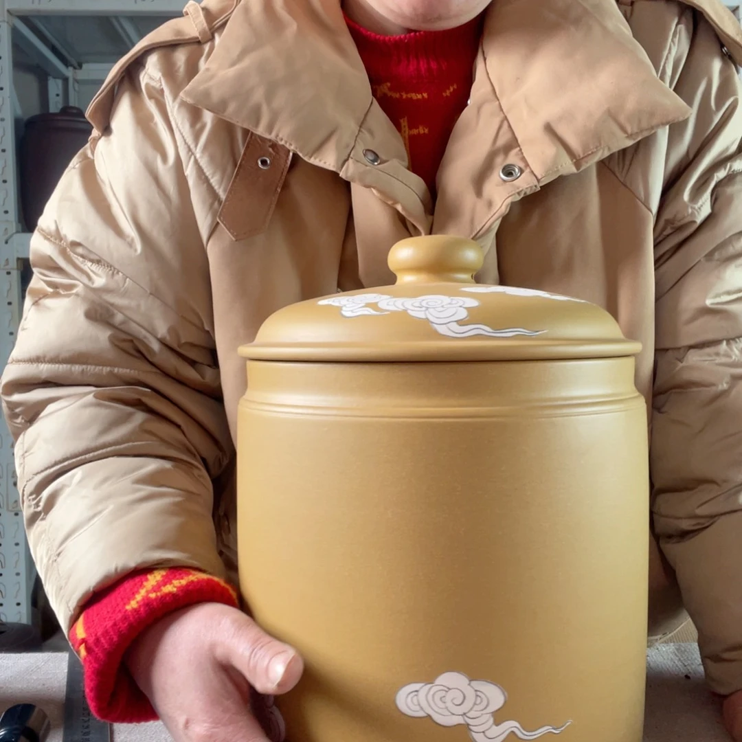 紫砂茶叶罐大*家今天晚上