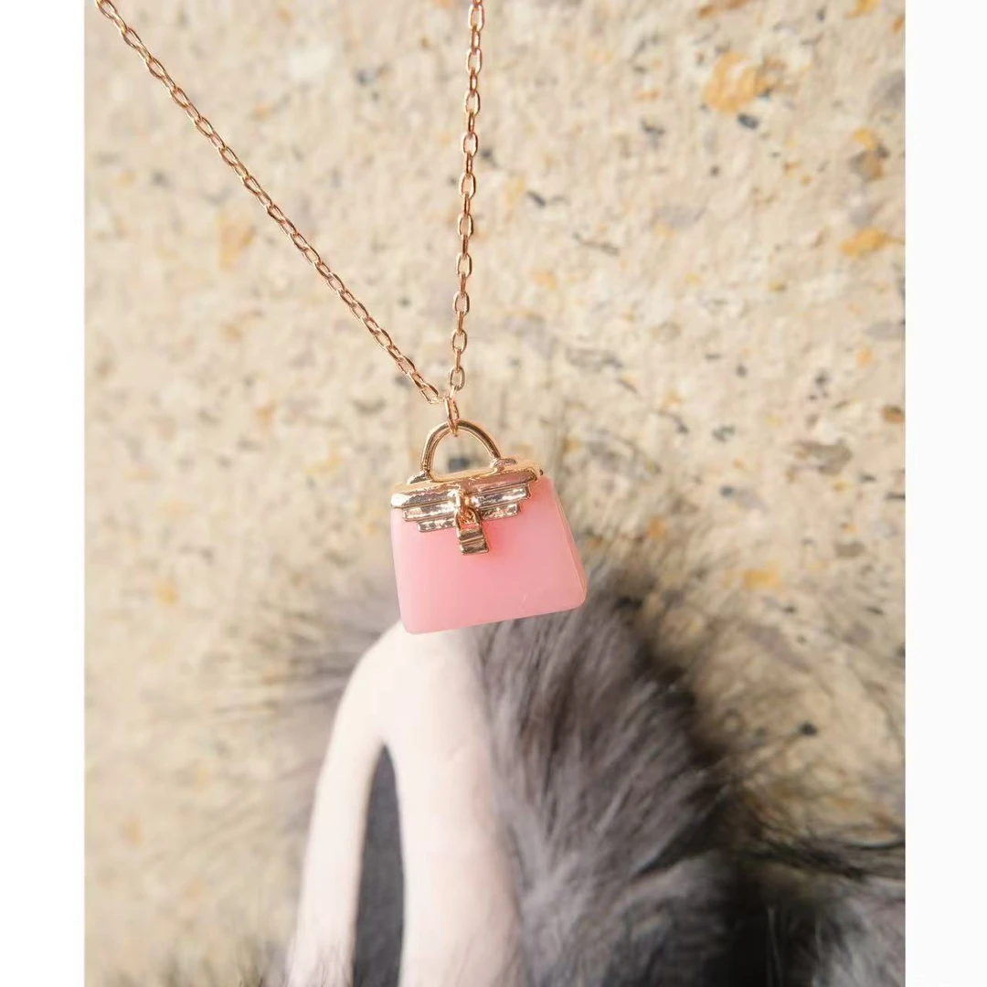 铜合金锆石项链 小众设计百搭包包项链48568