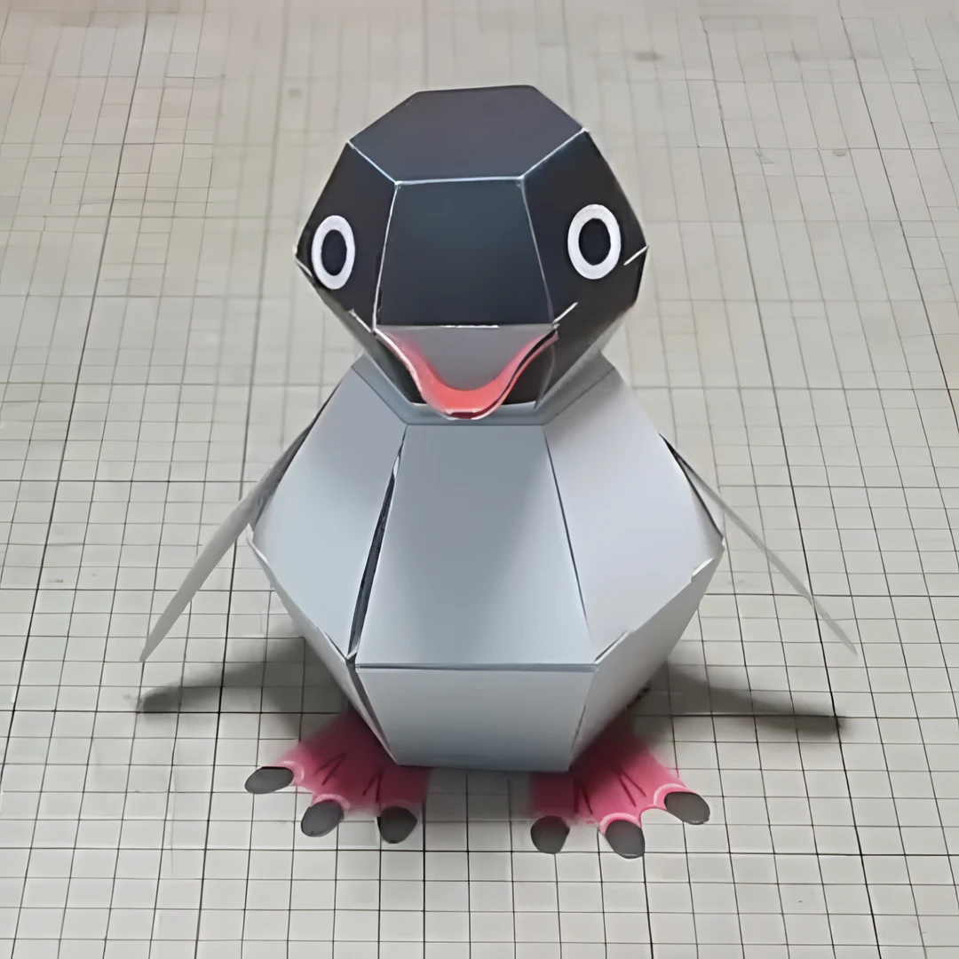 【3·9/1只】爆弹企鹅折纸玩具创意手工折纸弹跳玩具手工纸雕材料包