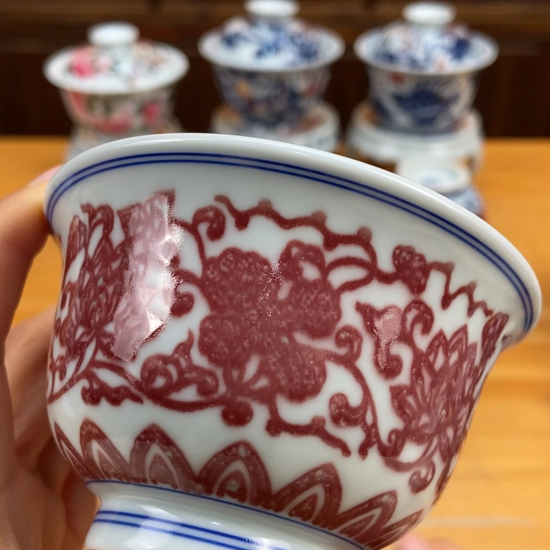 手绘现代茶具非古董