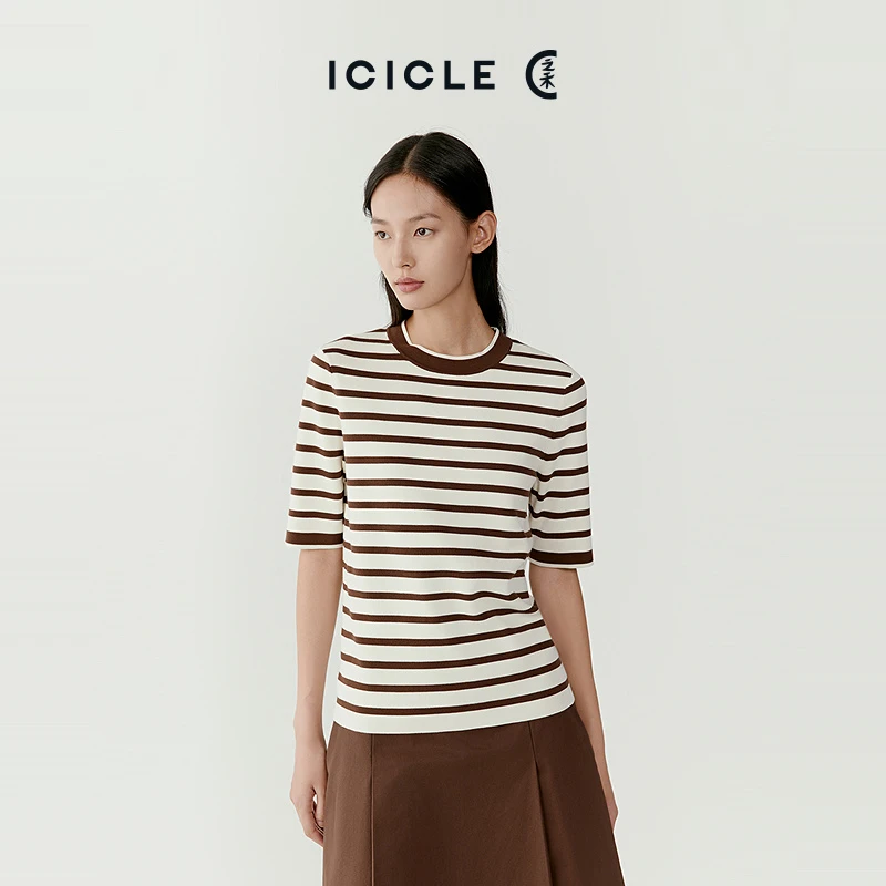 ICICLE之禾薄超细棉套头针织衫0985
