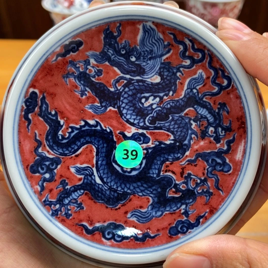 手绘现代茶具非古董