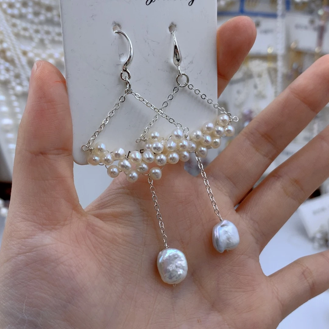 颈饰合金淡水珍珠