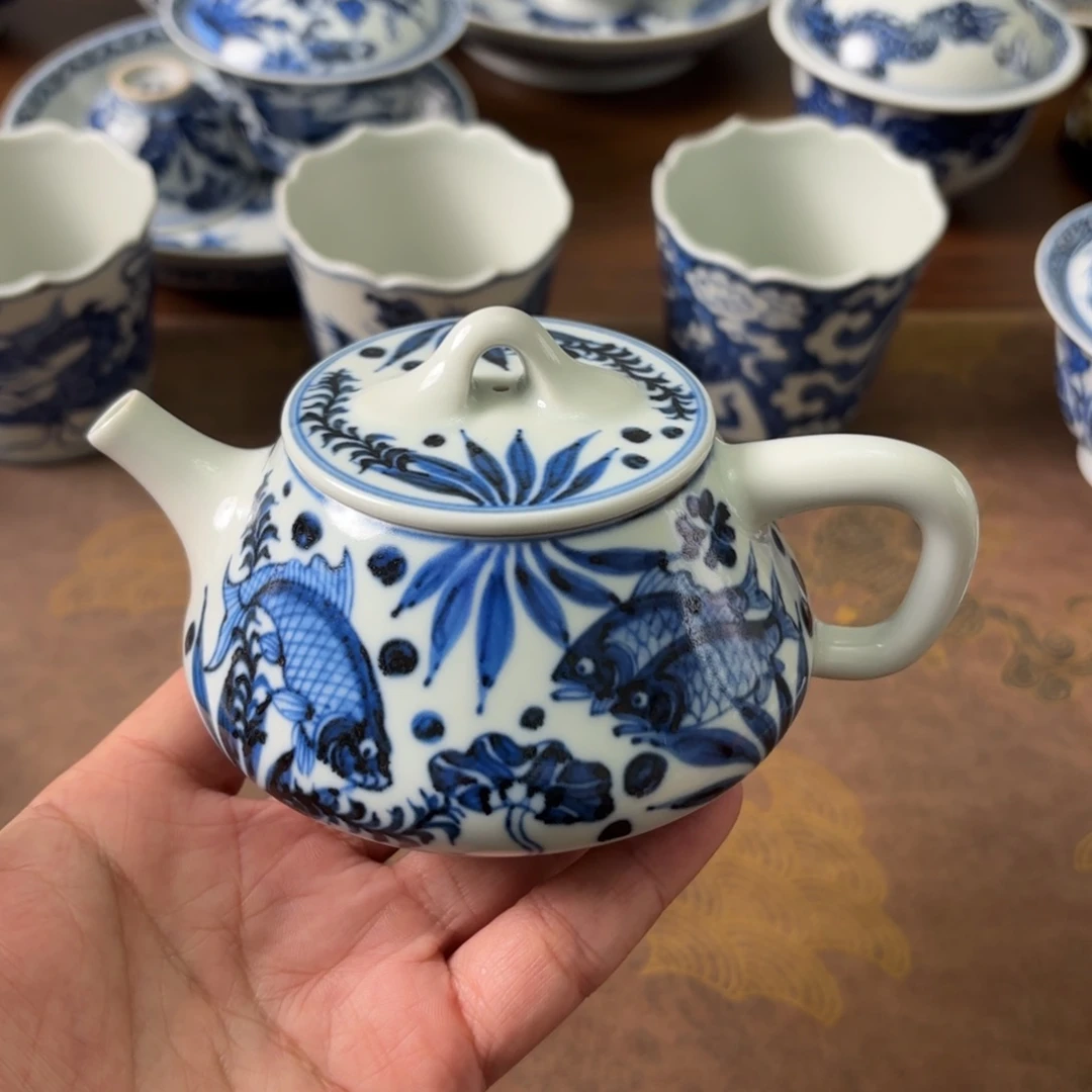 摆件陶瓷景德镇手绘茶器微瑕